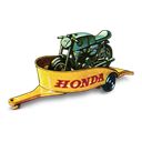 Honda Motorcycle with Trailer icon